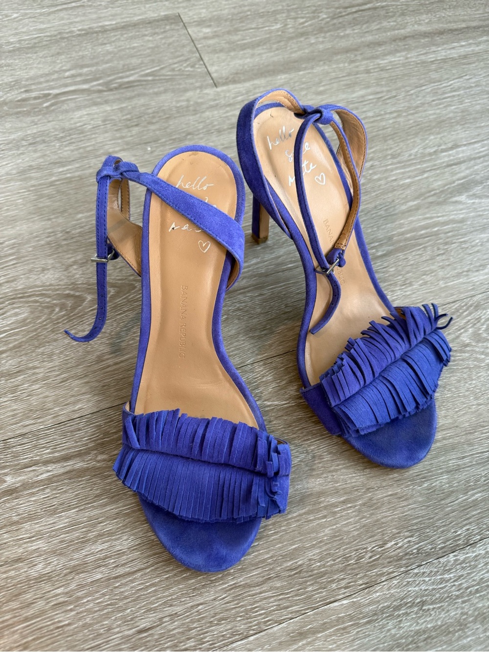 Banana Republic Suede Ankle-Strap Heels